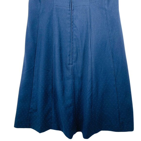 H&M fit and flare navy polka sleeveless dress sz 6 - Picture 12 of 12